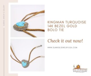 If you’re bored of silk ties and Windsor knots, the bolo tie is the perfect way. Get this Kingman Turquoise 14k Bezel Gold Bolo Tie and add a little rugged Americana to your style.

Shop Now!
.
.
.
Check our Bio
.
.
#jewelry #fashion #handmade #accessories #nativeamericanjewelry #bolotie #gold #turquoise #24k #handmadejewelry #navajo #navajonecklace #rings #bracelets #accessoriesoftheday #gold #design #diamonds #earrings #antiques #art #vintagestyle #fashionista #shopping #oldtown #scottsdale #arizona