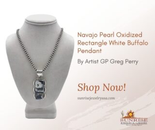 This Navajo Pearl Oxidized White Buffalo Pendant is a perfect choice for the bold and beautiful. The blacks complimenting the white in this stone make for a one-of-a-kind piece of jewelry. 

Grab yours at Sunrise Jewelry & Gallery! ✨
.
.
.
Check our Bio
.
.
#jewelry #fashion #handmade #accessories #nativeamericanjewelry #pendant #whitebuffalo #oxidized #cuff #handmadejewelry #navajo #navajonecklace #rings #bracelets #accessoriesoftheday #gold #design #diamonds #earrings #antiques #art #vintagestyle #fashionista #shopping #oldtown #scottsdale #arizona