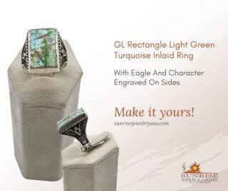 Your outfit isn't the only notable piece you'll be wearing on your big day—your accessory should be just as unique. Check out this Green Turquoise Inlaid Ring created by GL Studio. Engraved with eagle and character on sides, a unique ring that you shouldn't miss.

Shop Now!
.
.
.
Check our Bio
.
.
#jewelry #fashion #handmade #accessories #nativeamericanjewelry #rings #turquoise #glstudio #lightgreen #handmadejewelry #navajo #navajonecklace #rings #bracelets #accessoriesoftheday #gold #design #diamonds #earrings #antiques #art #vintagestyle #fashionista #shopping #oldtown #scottsdale #arizona